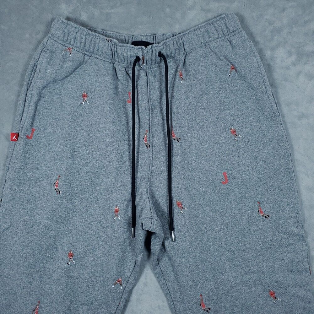 AUTHENTIC NIKE AIR JORDAN ESSENTIALS AOP CUFFED FLEECE SWEAT PANTS XL DH3519-063